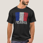 Frans Frankrijk Vlag op  land Souvenir T-shirt (Voorkant)