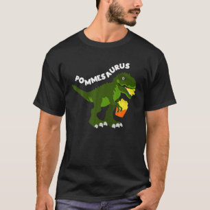 Frans Fries Dinosaur Rex Fast Food T-shirt