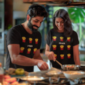 Frans Fries Fast Junk Food Pattern Unisex T-shirt