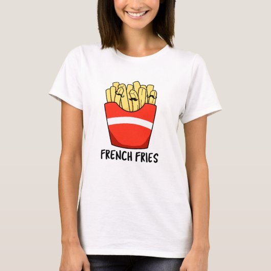 Frans Fries Funny Fast Food Pun T-shirt (Voorkant)
