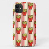 Frans Fries Pattern iPhone 5/5S Hoesje (Achterkant)
