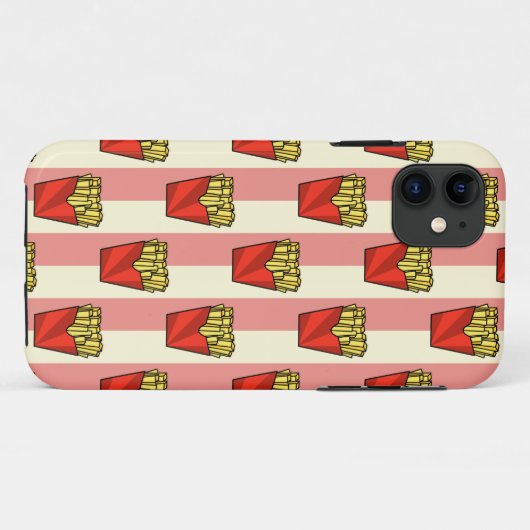 Frans Fries Pattern iPhone 5/5S Hoesje (Achterkant (horizontaal))