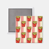 Frans Fries Pattern Magnet (Voorkant / Achterkant)