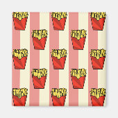 Frans Fries Pattern Magnet (Voorkant)