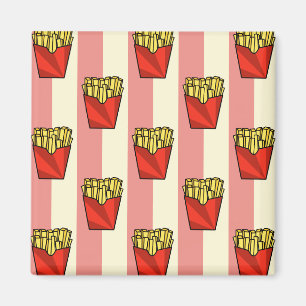 Frans Fries Pattern Magnet