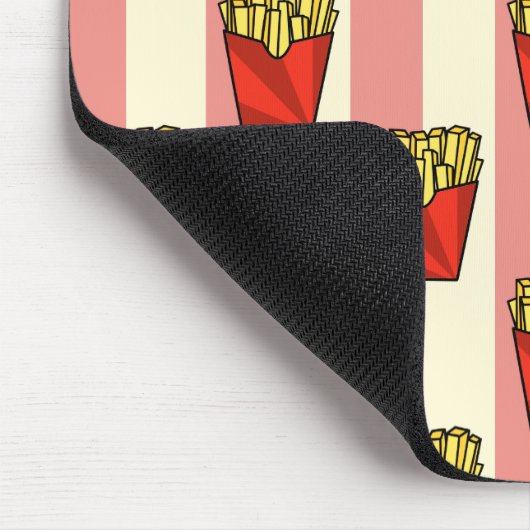 Frans Fries Pattern Mousepad Muismat (Hoek)