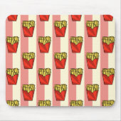 Frans Fries Pattern Mousepad Muismat (Voorkant)