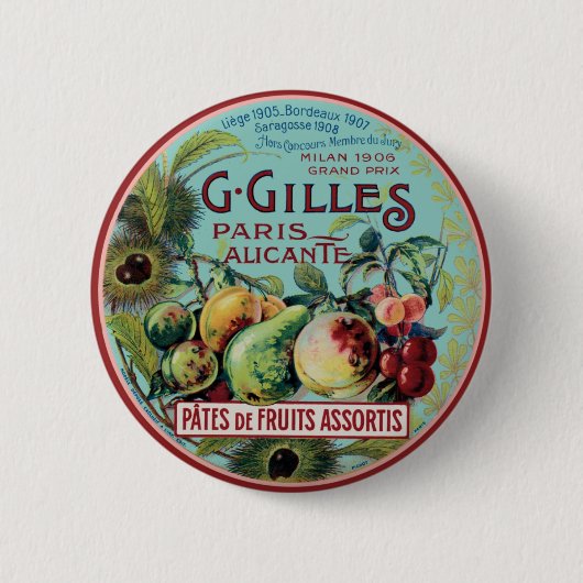  Frans fruitlabel Ronde Button 5,7 Cm (Voorkant)