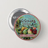  Frans fruitlabel Ronde Button 5,7 Cm (Voorkant /achterkant)