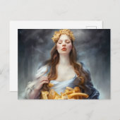 Frans Fry Goddess generativecontent Briefkaart (Voorkant / Achterkant)