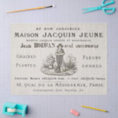 Frans Gardener Typography Farmer Paris en d Tissuepapier (Craft)