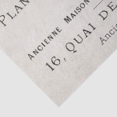 Frans Gardener Typography Farmer Paris en d Tissuepapier (Detail)