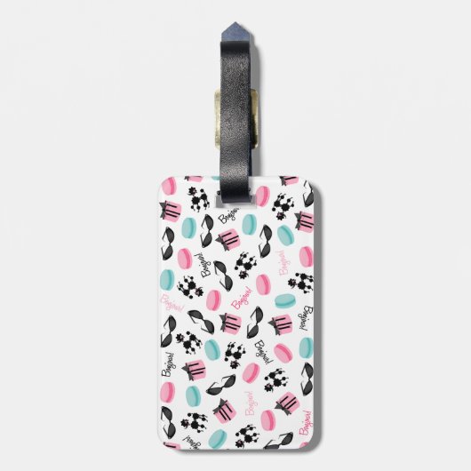 Frans Geaccepteerd Bagagelabel (Achterkant verticaal)