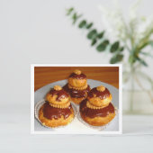 Frans gebak Choux Bun Foto Briefkaart (Staand voorkant)