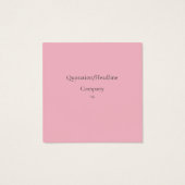 Frans gebakje vierkante visitekaartjes (Achterkant)