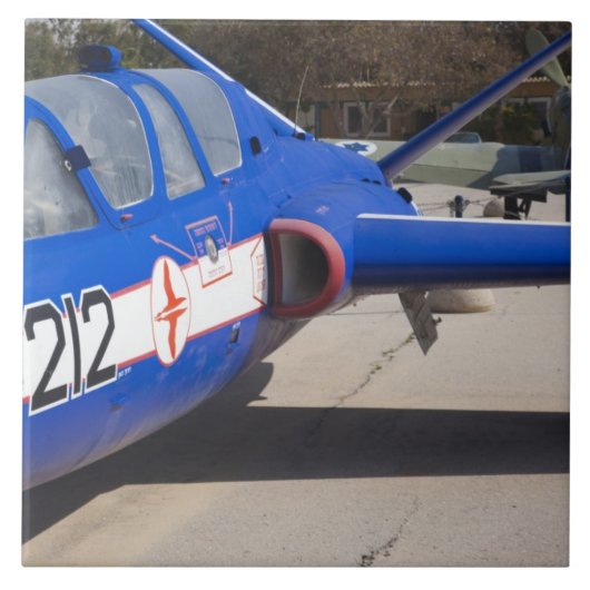 Frans gebouwde Fouga Magister trainer Tegeltje (Voorkant)