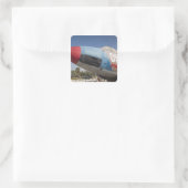 Frans gebouwde Vautour bommenwerper Vierkante Sticker (Tas)