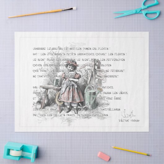  Frans gedicht gierveld papier (Craft)