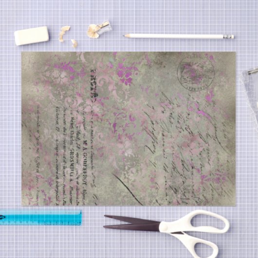  Frans geïnspireerd Paars/zilverpapier Tissuepapier (Craft)