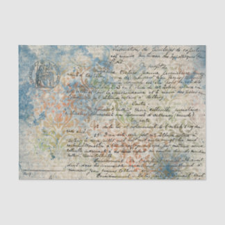 Frans Geïnspireerd pastel BlueTissue Paper Tissuepapier