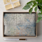 Frans Geïnspireerd pastel BlueTissue Paper Tissuepapier (Geschenk)