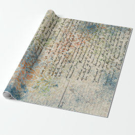  Frans geïnspireerd pastolblauw omslagpapier Cadeaupapier
