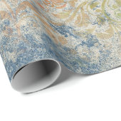 Frans geïnspireerd pastolblauw omslagpapier Cadeaupapier (Rol Hoek)