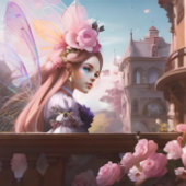 Frans geïnspireerd roze Waterverf Accessoires tas