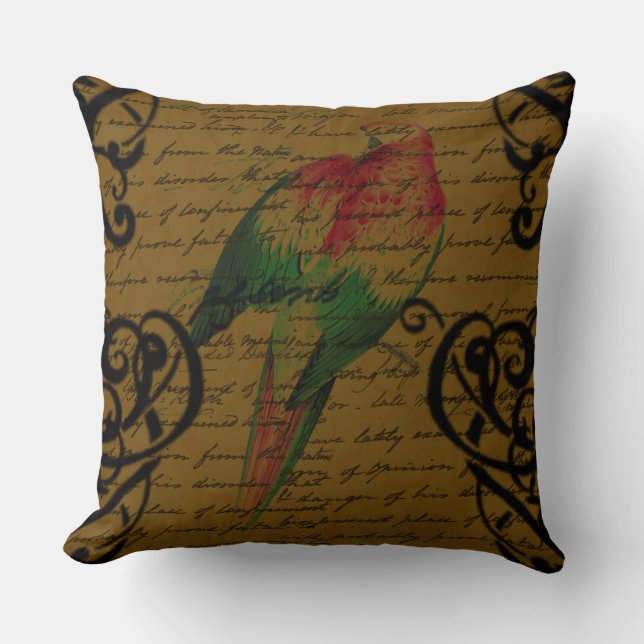 Frans Geïnspireerde  Typografie en grafische kaart Kussen (Voorkant)