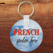 Frans gesproken hier troebele aarde sleutelhanger (Voorkant)