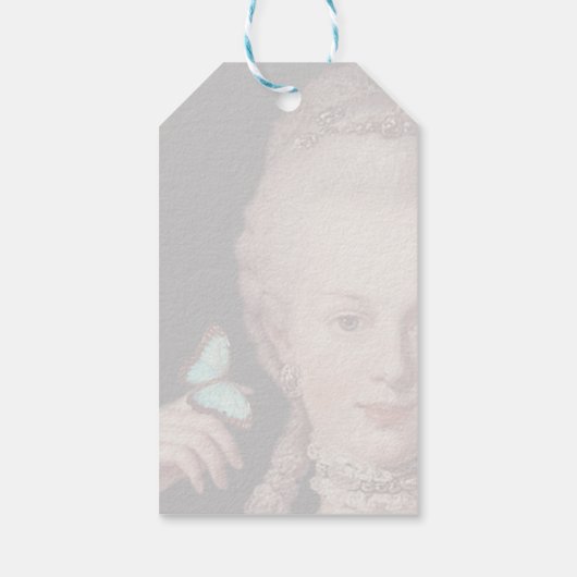 Frans Gewijzigd jong Marie Antoinette portait Cadeaulabel (Achterkant)