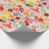 Frans Gezoende Zoete Besdruiven Bloemen Bruiloft Cadeaupapier (Hoek)