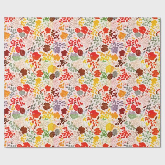 Frans Gezoete Bes Druiven Bloemen Bruiloft Cadeaupapier (Vlak)