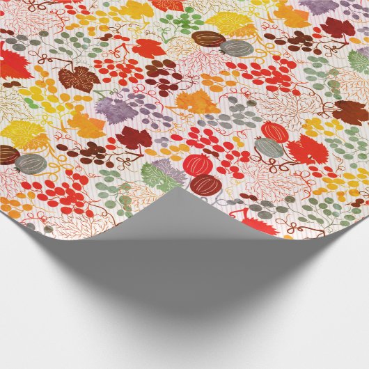 Frans Gezoete Bes Druiven Bloemen Bruiloft Cadeaupapier (Hoek)