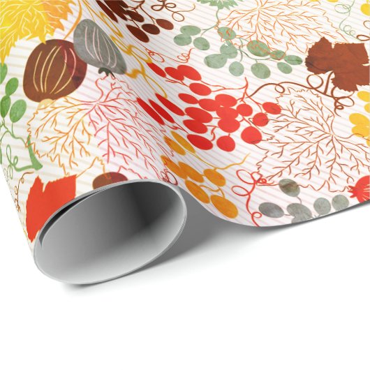 Frans Gezoete Bes Druiven Bloemen Bruiloft Cadeaupapier (Rol Hoek)