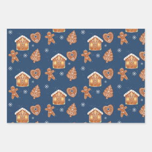 Frans Gingerbread Cookie Wrapping Papier Inpakpapier Vel