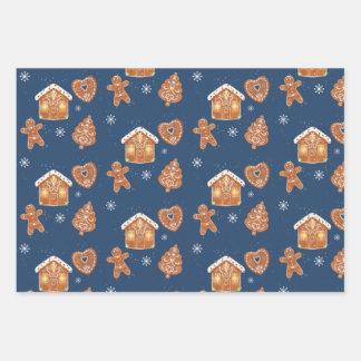 Frans Gingerbread Cookie Wrapping Papier Inpakpapier Vel