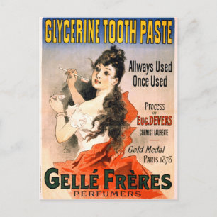 Frans Glycerin Tooth Paste Advertisement Briefkaart