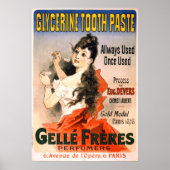  Frans Glycerin Tooth Paste Advertisement Poster (Voorkant)