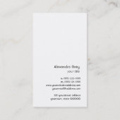 Frans Gold Leaf Fleur de Lis Visitekaartje (Achterkant)