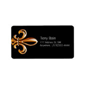 Frans Gouden Fleur de Lis Etiket (Voorkant)