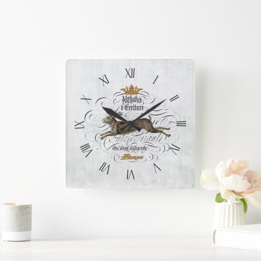  Frans grafisch Vierkante Klok (Huis)