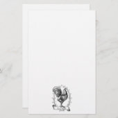 Frans  Grain Sack Poulet Design Briefpapier (Voorkant / Achterkant)