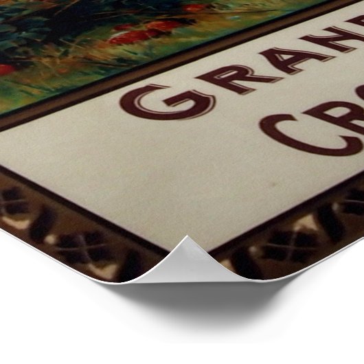  Frans grande Brasserie Beer Advertisement Poster (Hoek)