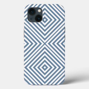 Frans Gray Diamond Chevron @ Emporiomoffa iPhone 13 Hoesje