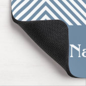 Frans Gray Diamond Chevron met eigen naam Muismat (Hoek)