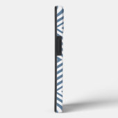 Frans Gray Diamond Chevron met naam @ Emporiomoffa Case-Mate iPhone Case (Achterkant / Rechts)