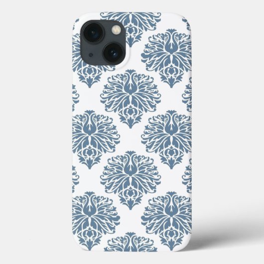 Frans Gray Elegant Damask Case-Mate iPhone Case (Achterkant)