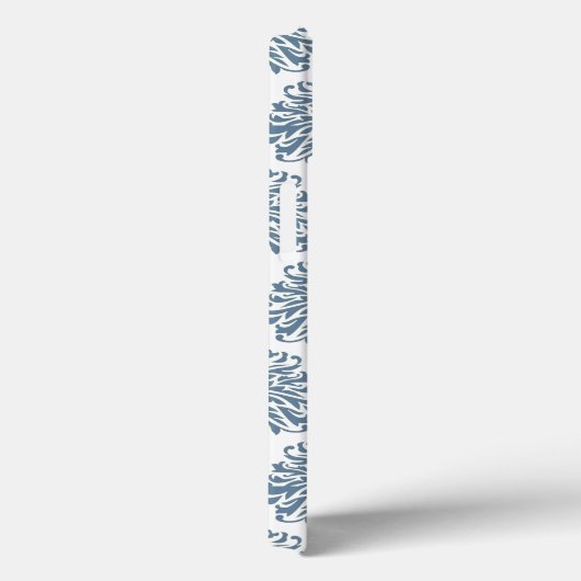 Frans Gray Elegant Damask Case-Mate iPhone Case (Achterkant / Rechts)