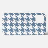 Frans Gray Elegant Houndstooth Case-Mate iPhone Case (Achterkant (horizontaal))